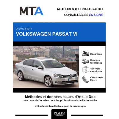 MTA Volkswagen Passat VI BERLINE 4 portes de 10/2010 à 04/2015