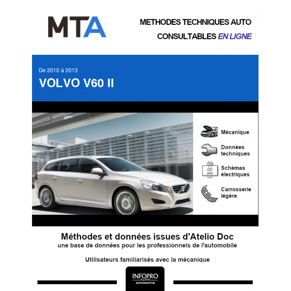 MTA Volvo V60 II BREAK 5 portes de 09/2010  12/2013