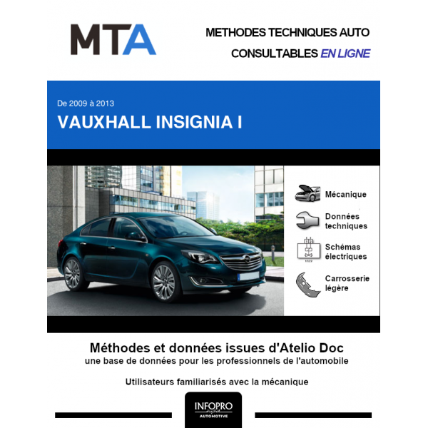 MTA Vauxhall Insignia I BREAK 5 portes de 01/2009  03/2013