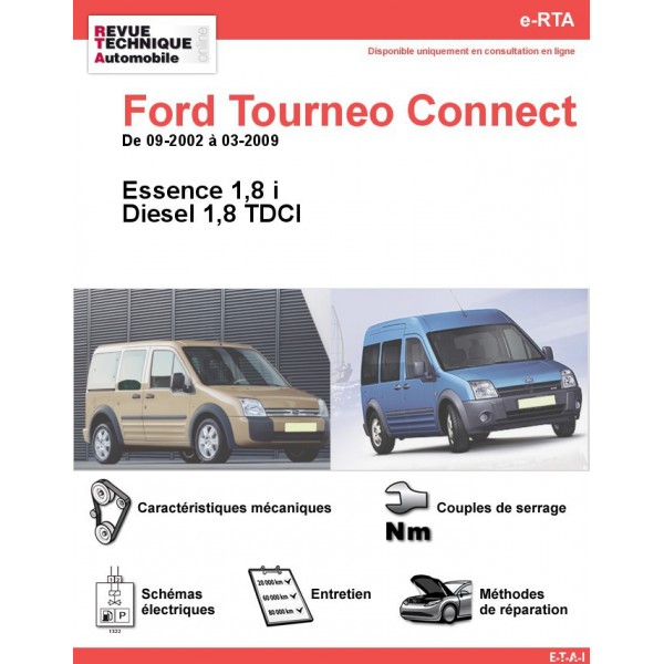 Revue Technique Ford Tourneo Connect Essence Et Diesel (RTA) - Site ...