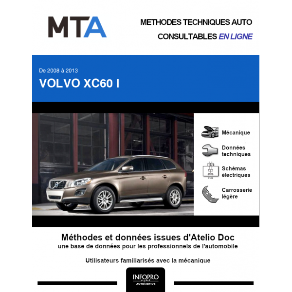 MTA Volvo Xc60 I BREAK 5 portes de 10/2008  09/2013