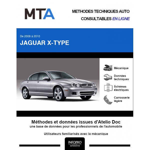 MTA Jaguar X-type BERLINE 4 portes de 01/2008 à 10/2010