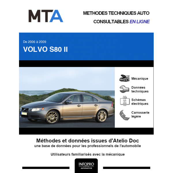 MTA Volvo S80 II BERLINE 4 portes de 06/2006  06/2009