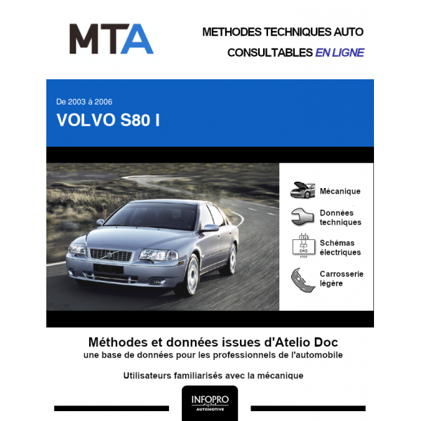 MTA Volvo S80 I BERLINE 4 portes de 01/2003  06/2006