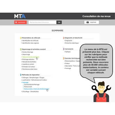 MTA Fiat Brava I HAYON 5 portes de 09/1995 à 12/2001