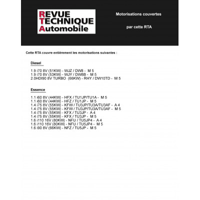 Revue Technique Automobile - PEUGEOT 206 PHASE 1 ESSENCE/DIESEL 09/98 à€  03/03 ETAI - Revues techniques