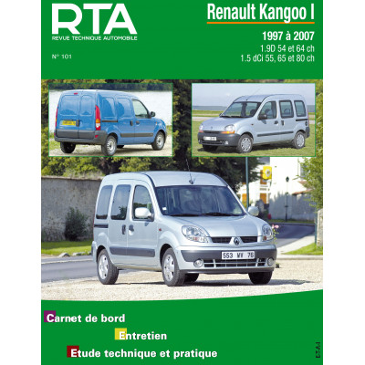 Fiche technique automobile Renault Kangoo 1.4 essence édition 98 RTA