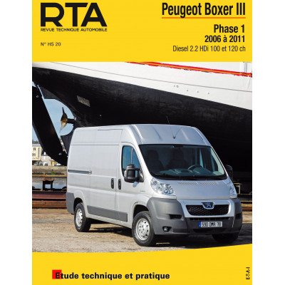 Pack RTA Hors série 20 PEUGEOT BOXER III phase 1 (2006 à 2011) + PDF