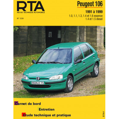 PACK RTA 539 - PEUGEOT 106 essence et diesel (1991 à 1999) + PDF