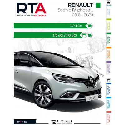 Pack RTA 858 - RENAULT SCENIC IV phase 1 (2016 à 2020) + PDF