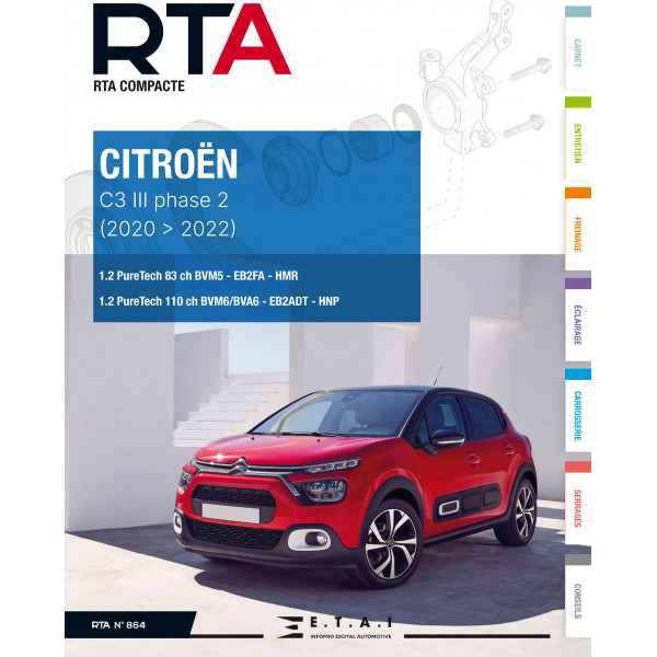 RTA COMPACTE 864 - CITROEN C3 III phase 2 (2020 - 2022)