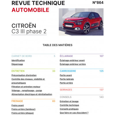 Pack RTA COMPACTE 864 - CITROEN C3 III phase 2 (2020 - 2022) + PDF