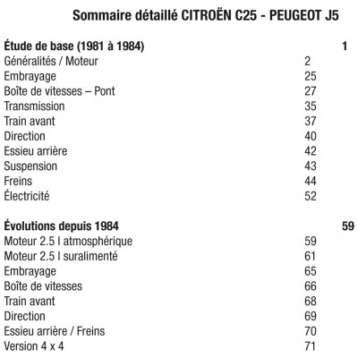 PACK RTA 126 - CITROEN C25 et PEUGEOT J5 (1981 à 1993) + PDF