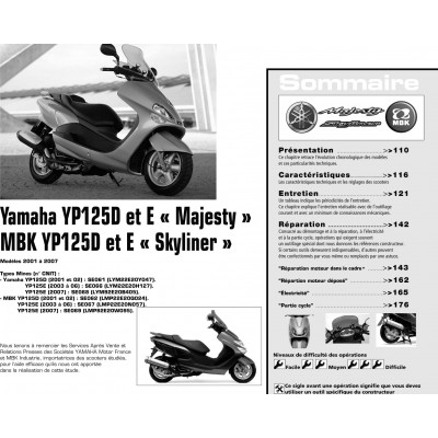 RMT 145 - BMW R1200 GS et RT (2003 à 2007) – YAMAHA / MBK YP125 D et E (2001 à 2007)