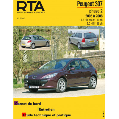 RTA B707 - PEUGEOT 307 phase 2 (2005 à 2008) - Diesel