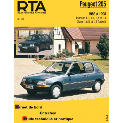 RTA 112 - PEUGEOT 205 (1983 à 1998) - essence et diesel