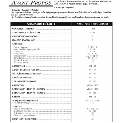 RTA PDF 541 - NISSAN PATROL GR I (1989 à 1998)