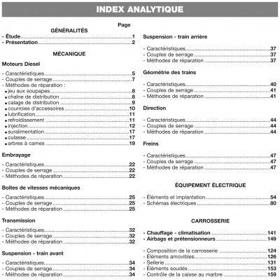 PACK RTA 421 - MERCEDES VITO I (638) (1996 à 2003) + PDF