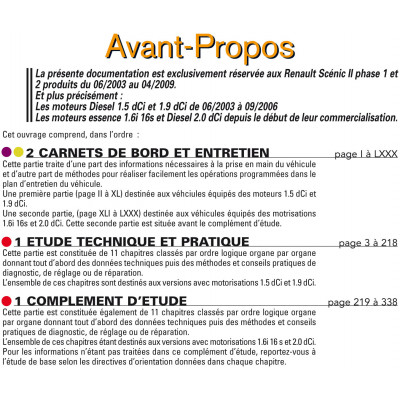 RTA 679 - RENAULT SCENIC et GRAND SCENIC II (2004 à 2006)