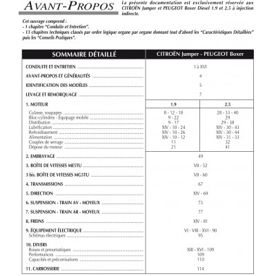 RTA PDF 583 - CITROEN JUMPER et PEUGEOT BOXER I (1994 à 2002)