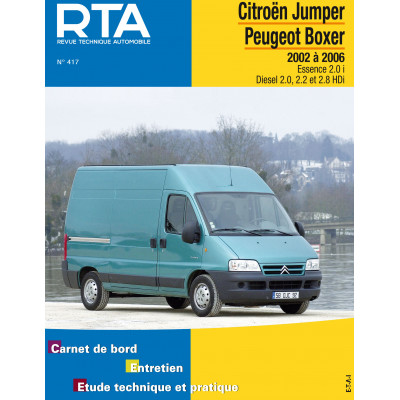 RTA 417 - CITROEN JUMPER et PEUGEOT BOXER II (2002 à 2006)