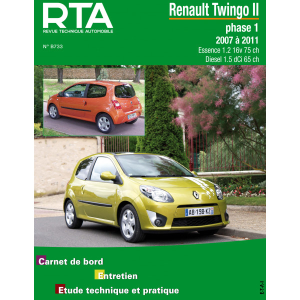 RTA B733 - RENAULT TWINGO II phase 1 (2007  2011)