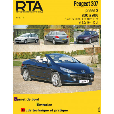 RTA B714 - PEUGEOT 307 phase 2 (2005 à 2008) - Essence