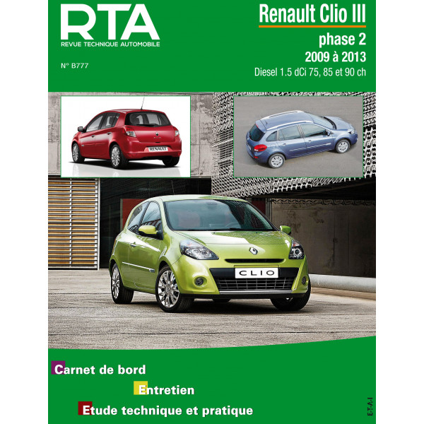 RTA B777 - RENAULT CLIO III phase 2 (2009  2013) - Diesel