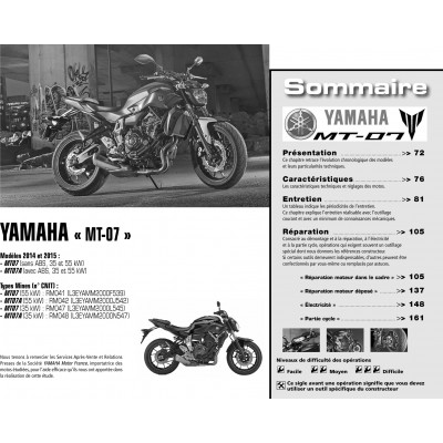 RMT 175 - PIAGGIO MP3 Yourban 300ie (2012 à 2014) - YAMAHA MT-07 (2014 et 2015)