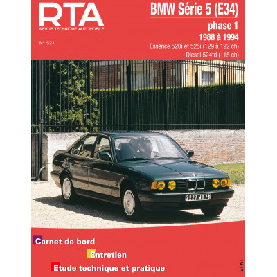 RTA 521 - BMW SERIE 5 III phase 1 (E34) (1988 à 1994)