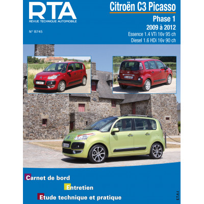 RTA PDF B745 - CITROEN C3 PICASSO phase 1 (2009 à 2012)