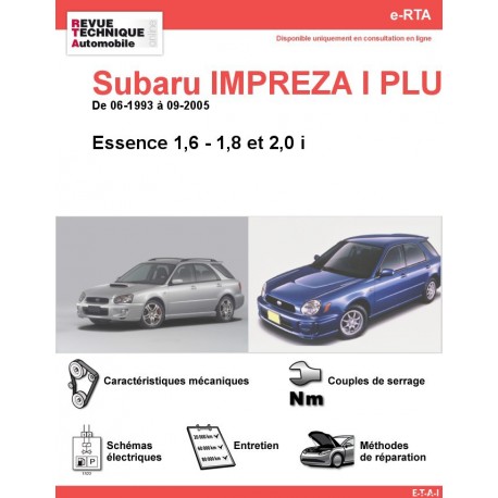 Revue technique subaru impreza