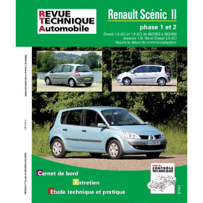 RTA 593.2 - Revue technique Renault Mégane et Scénic phase 1 essence